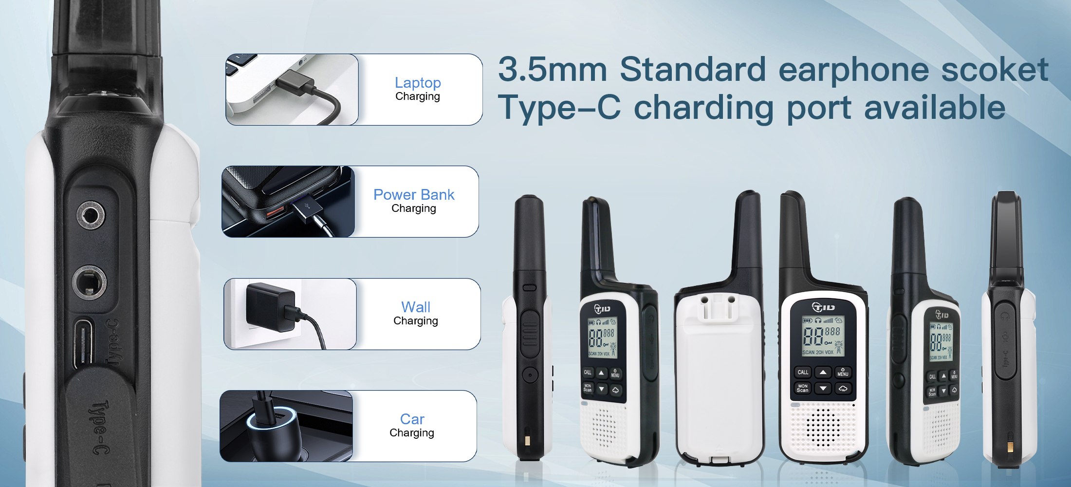 TD-P3 License free two way radio, FRS radio, pmr446 radio, Walkie ...